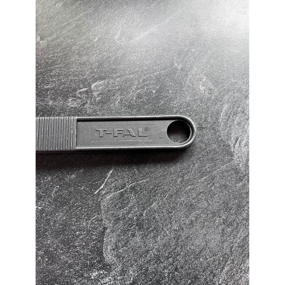 T-fal Black Plastic Slotted Spoon Kitchen Utensil Cooking Serving Gadget - Picture 2 of 4